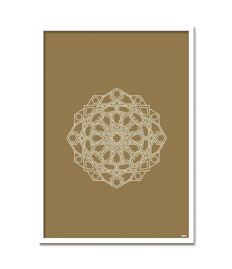 Islamic Flower Brown