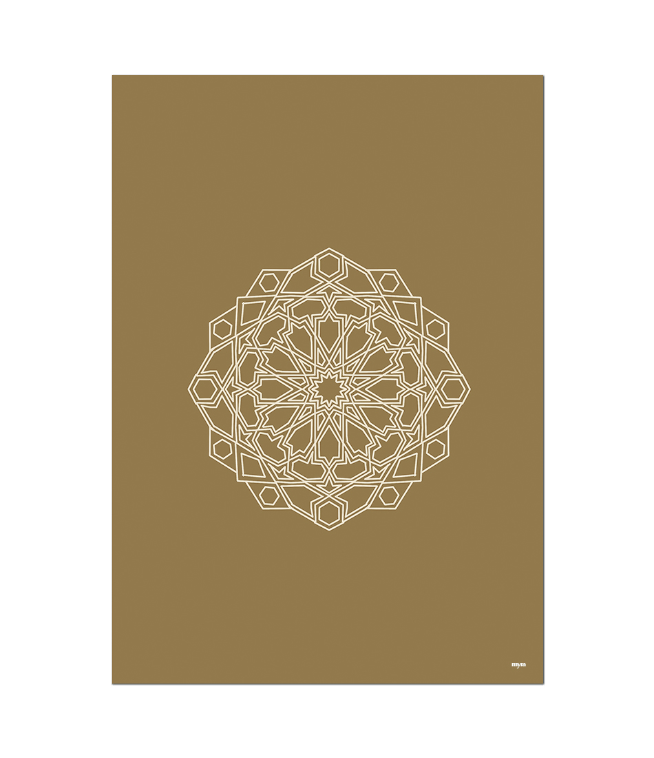 Islamic Flower Brown