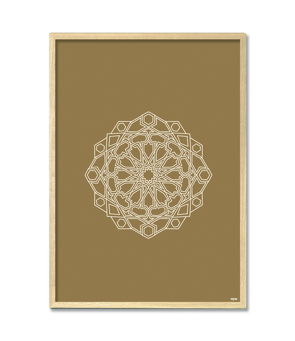 Islamic Flower Brown